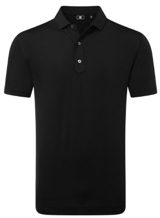 FootJoy Lisle Solid męskie polo, czarne