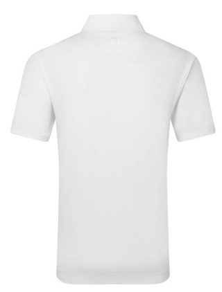 FootJoy Lisle Solid męskie polo, białe