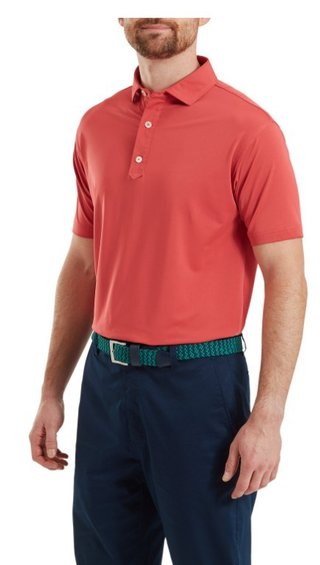 FootJoy Lisle Solid męskie polo, nantucket red