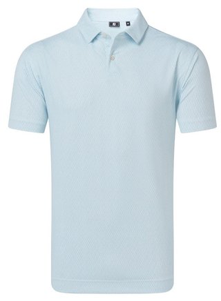FootJoy Modernist Geo Pique męskie polo, white/ice blue