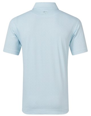 FootJoy Modernist Geo Pique męskie polo, white/ice blue