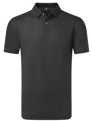 FootJoy Modernist Geo Pique męskie polo, charcoal/black