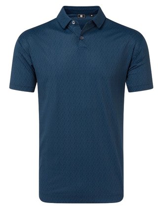 FootJoy Modernist Geo Pique męskie polo, navy tonal