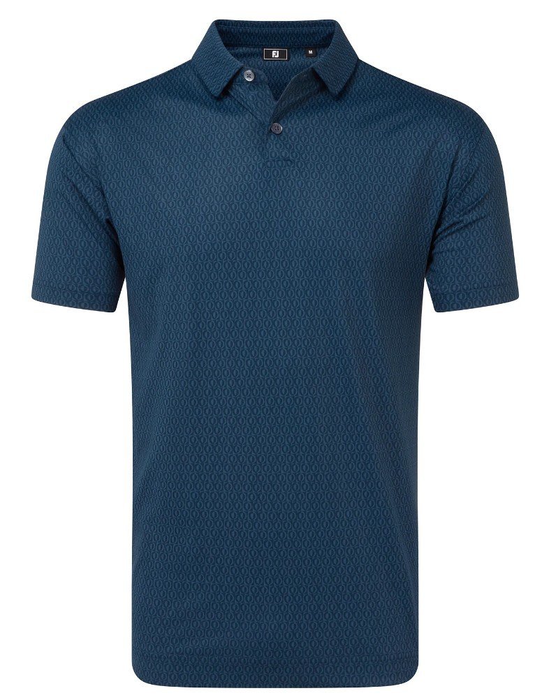FootJoy Modernist Geo Pique męskie polo, navy tonal