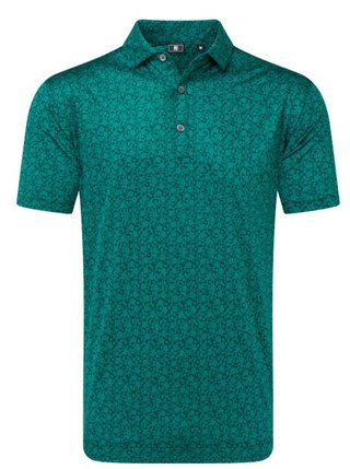 FootJoy Painted Floral Lisle męskie polo, field green