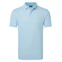 FootJoy Scallop Geo Pique męskie polo, blue reef