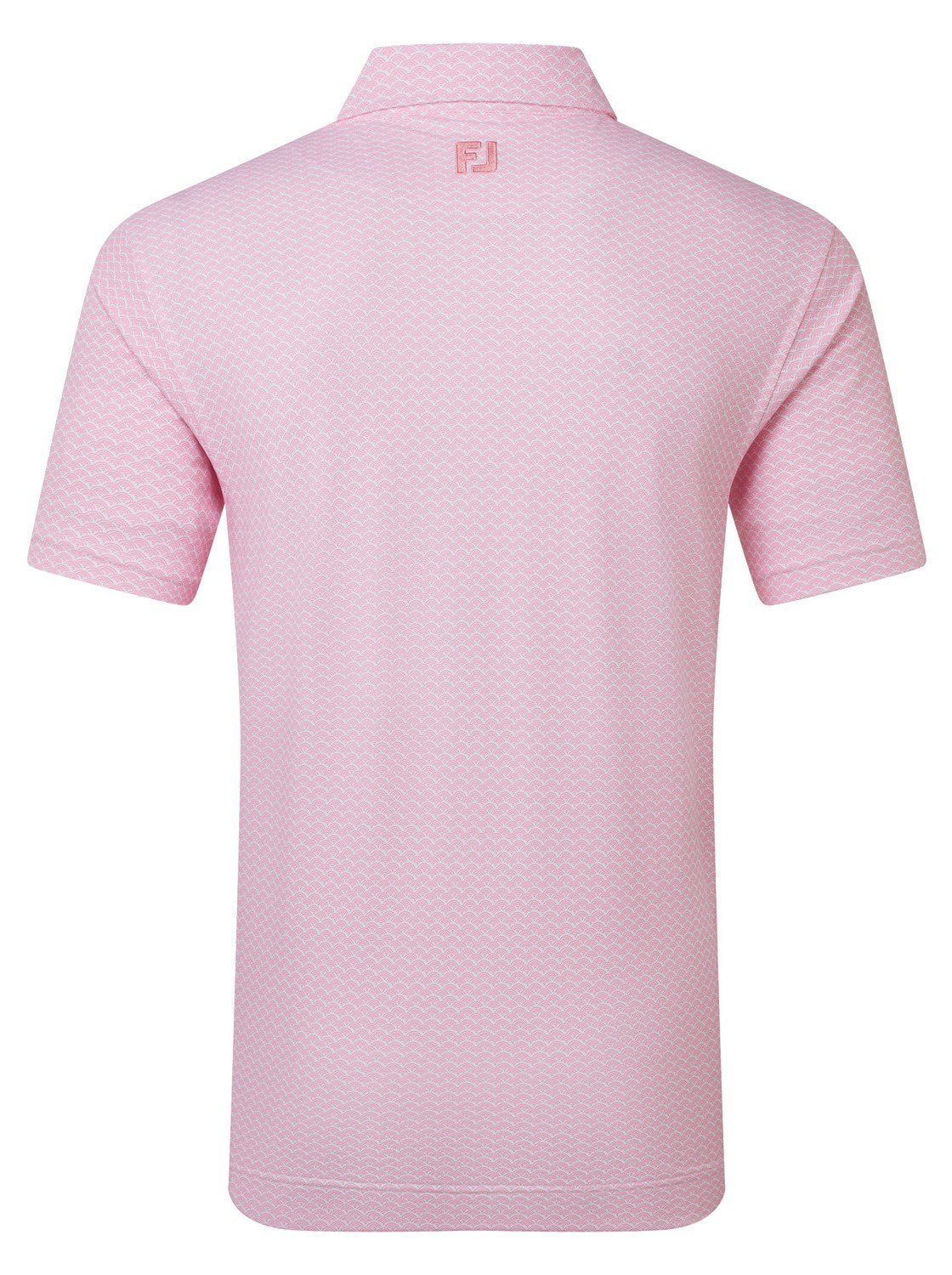 FootJoy Scallop Geo Pique męskie polo, pink pop