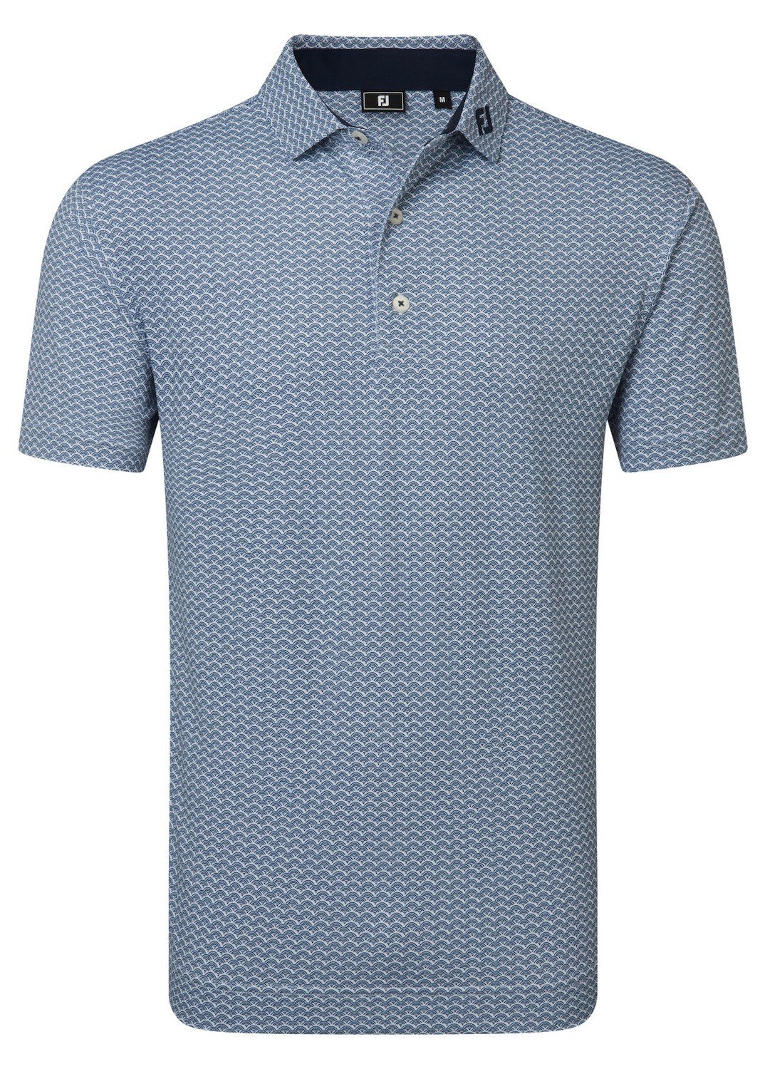 FootJoy Scallop Geo Pique męskie polo, navy