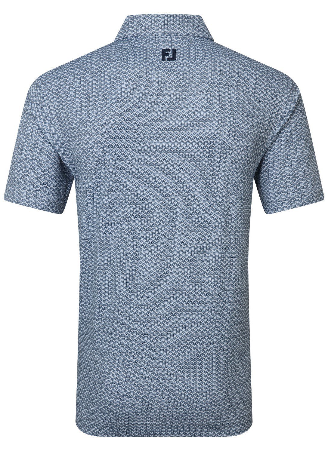 FootJoy Scallop Geo Pique męskie polo, navy