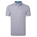 FootJoy Nautical Flag Print Lisle męskie polo, nantucket red/coastal blue