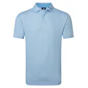 FootJoy Nautical Flag Print Lisle męskie polo, blue reef/deep reef