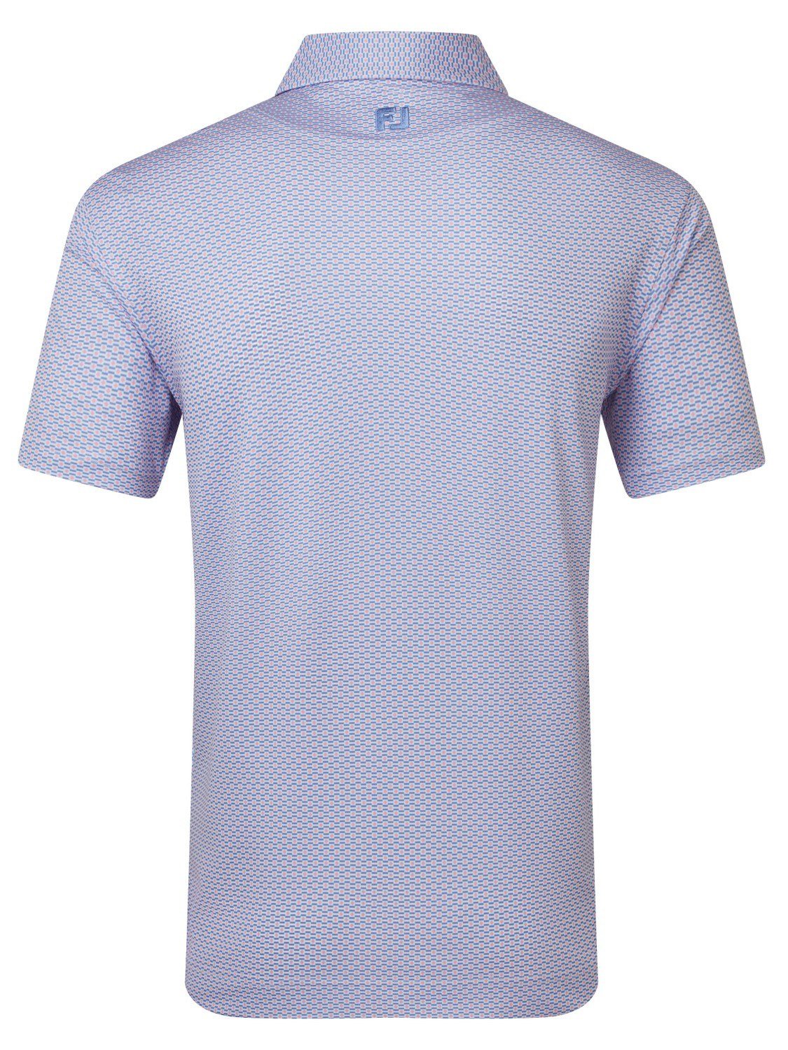 FootJoy Nautical Flag Print Lisle męskie polo, pink pop/vivid violet