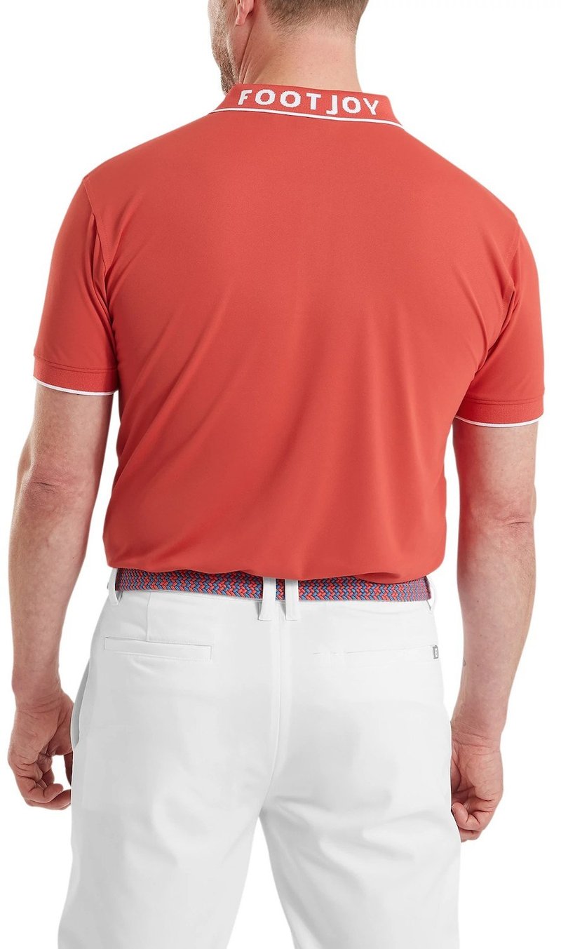 FootJoy FJ Wordmark Pique męskie polo, nantucket red