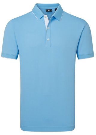 FootJoy FJ Wordmark Pique męskie polo, blue reef