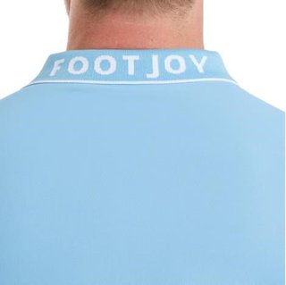 FootJoy FJ Wordmark Pique męskie polo, blue reef