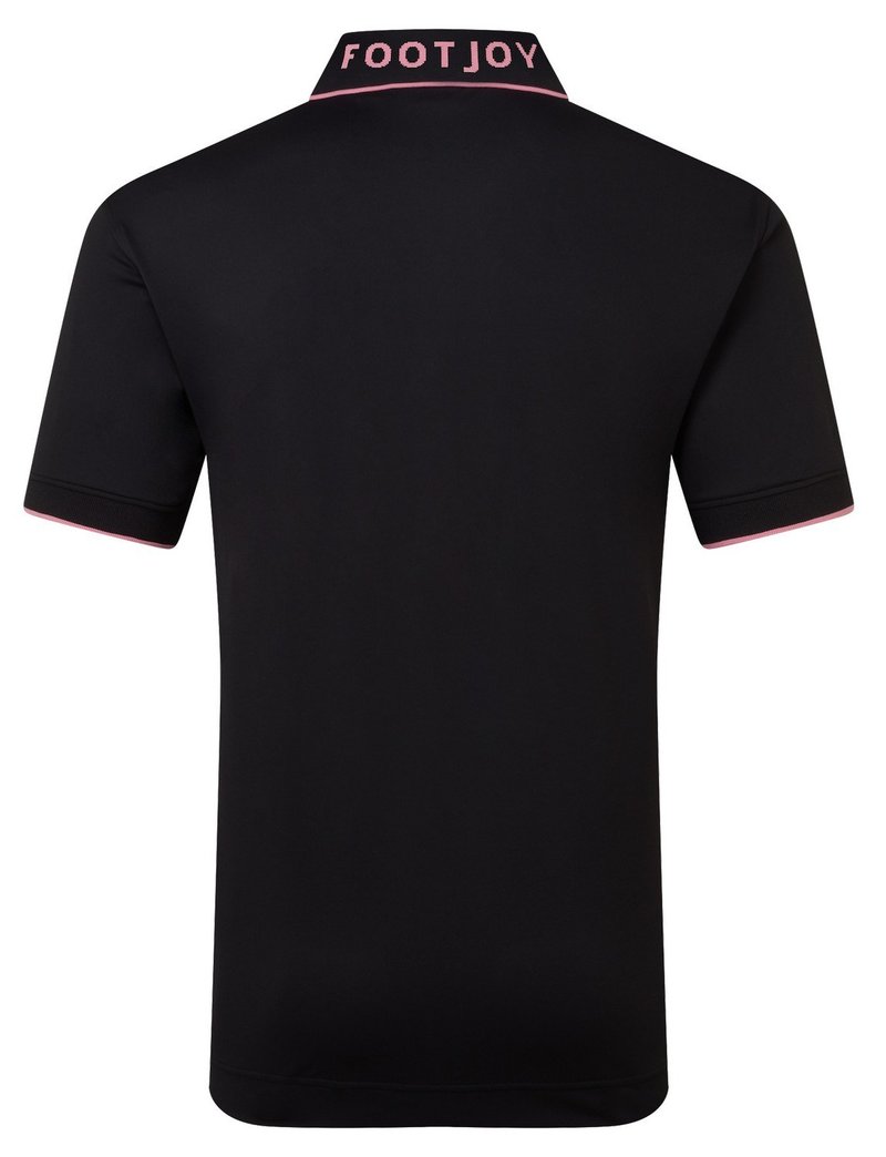 FootJoy FJ Wordmark męskie polo, pique black