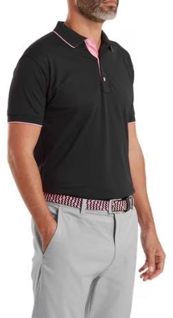 FootJoy FJ Wordmark męskie polo, pique black