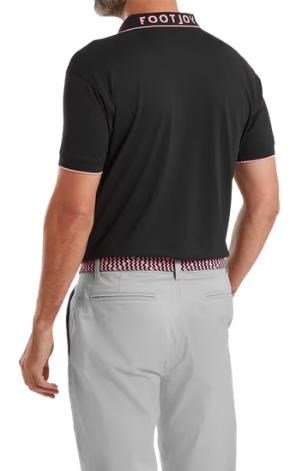 FootJoy FJ Wordmark męskie polo, pique black