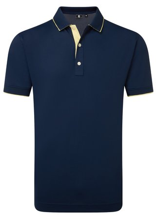 FootJoy FJ Wordmark Pique męskie polo, granatowe