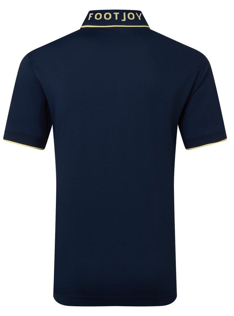 FootJoy FJ Wordmark Pique męskie polo, granatowe