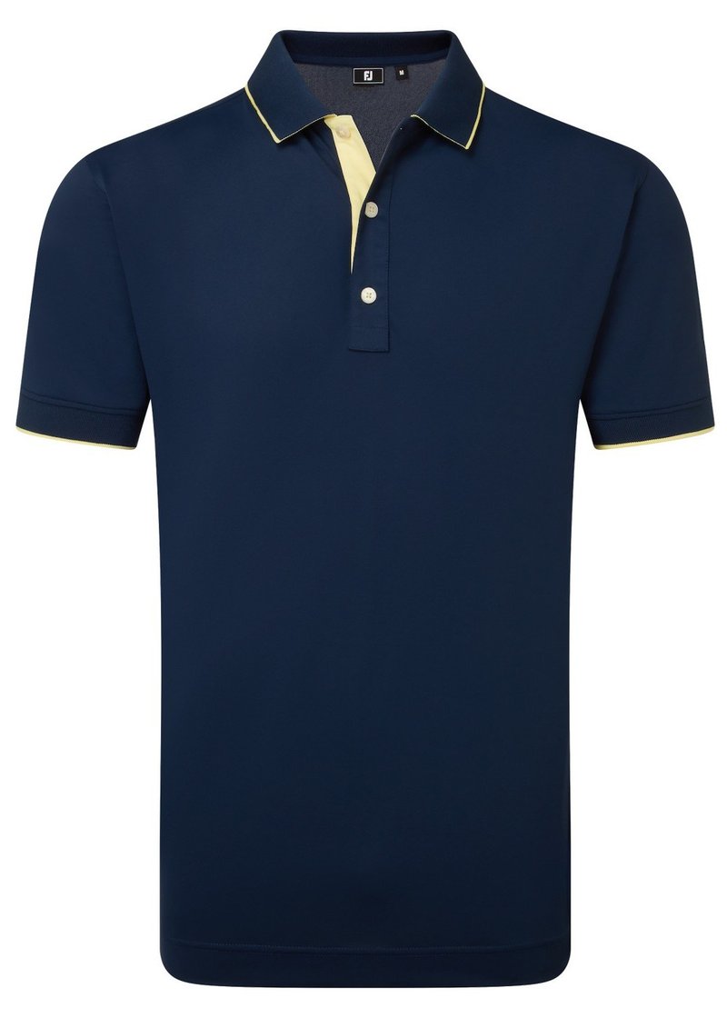 FootJoy FJ Wordmark Pique męskie polo, granatowe