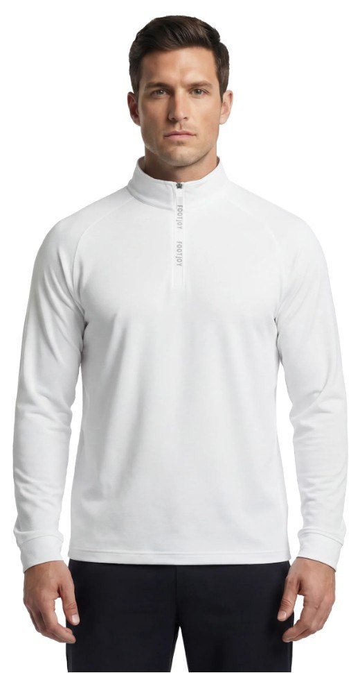 FootJoy Wordmark Chill Out męska bluza, biała