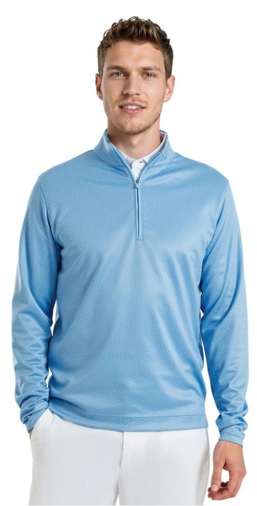 FootJoy Nautical Flag Tonal Chill Out męska bluza, blue reef/deep reef