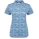 FootJoy Cap Sleeve Lisle damskie polo, navy floral print