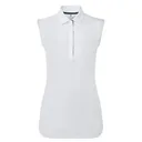 FootJoy Sleeveless Lisle damskie polo, białe