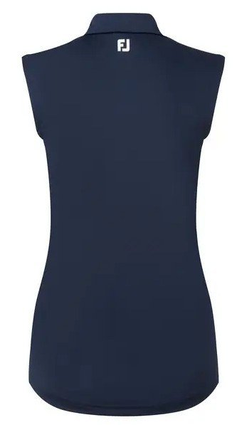 FootJoy Sleeveless Lisle damskie polo, granatowe