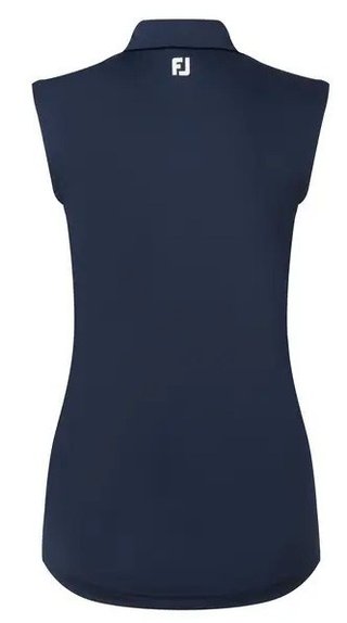 FootJoy Sleeveless Lisle damskie polo, granatowe