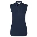 FootJoy Sleeveless Lisle damskie polo, granatowe