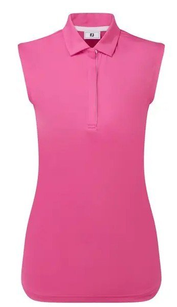 FootJoy Sleeveless Lisle damskie polo, hot pink
