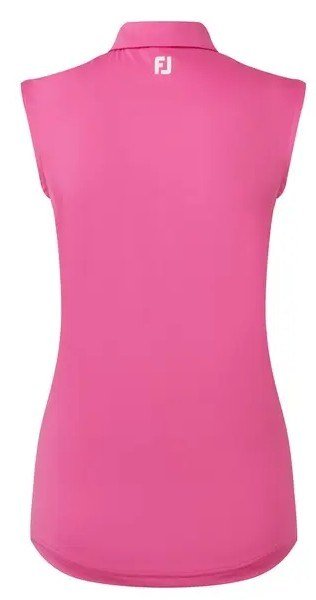 FootJoy Sleeveless Lisle damskie polo, hot pink