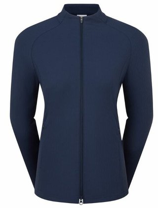 FootJoy Full-Zip Rib Midlayer damska bluza, granatowa