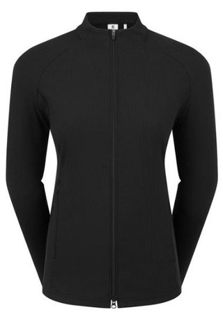 FootJoy Full-Zip Rib Midlayer damska bluza, czarna