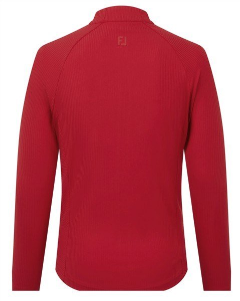 FootJoy Full-Zip Rib Midlayer damska bluza, czerwona