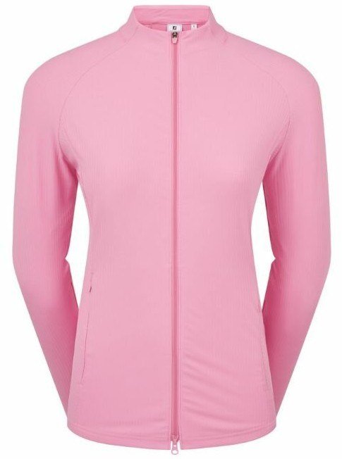 FootJoy Full-Zip Rib Midlayer damska bluza, różowa