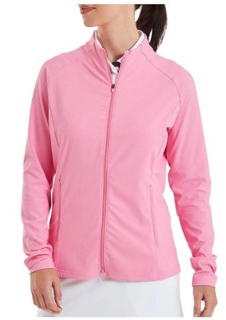 FootJoy Full-Zip Rib Midlayer damska bluza, różowa