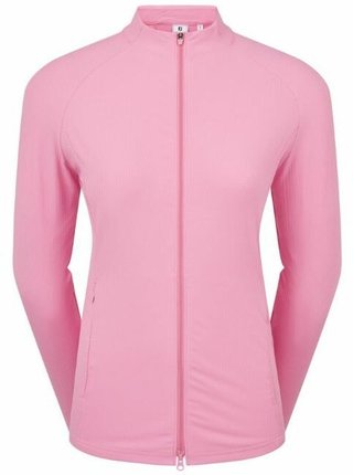 FootJoy Full-Zip Rib Midlayer damska bluza, różowa