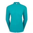 FootJoy Full-Zip Rib Midlayer damska bluza, tite blue