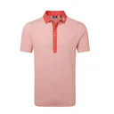 FootJoy Feeder Stripe Pique męskie polo, nantucket red