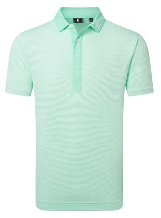 FootJoy Feeder Stripe Pique męskie polo, sea glass