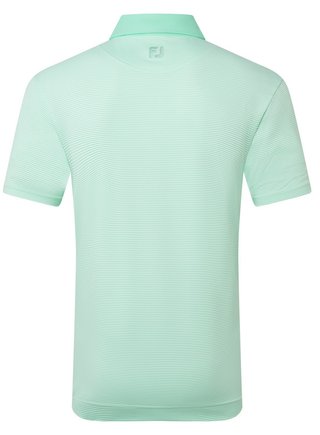 FootJoy Feeder Stripe Pique męskie polo, sea glass
