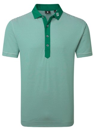 FootJoy Feeder Stripe Pique męskie polo, field green