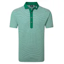 FootJoy Feeder Stripe Pique męskie polo, field green