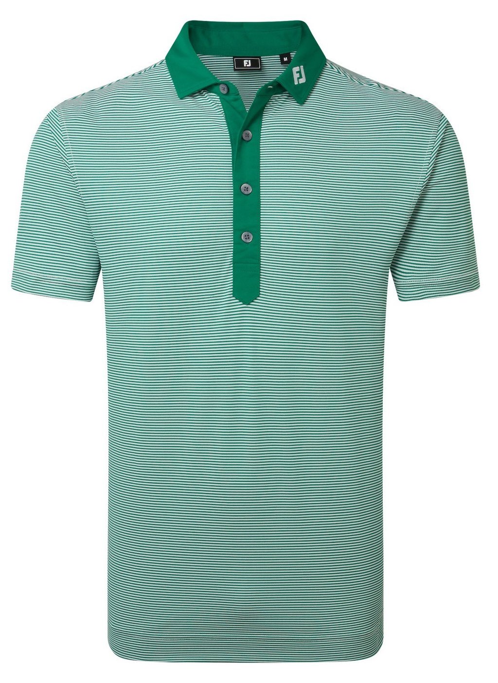 FootJoy Feeder Stripe Pique męskie polo, field green