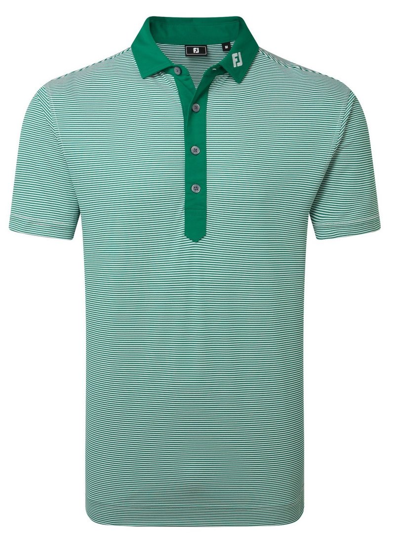 FootJoy Feeder Stripe Pique męskie polo, field green