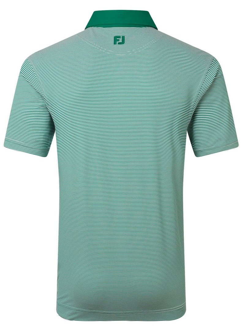 FootJoy Feeder Stripe Pique męskie polo, field green