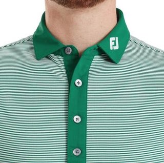 FootJoy Feeder Stripe Pique męskie polo, field green